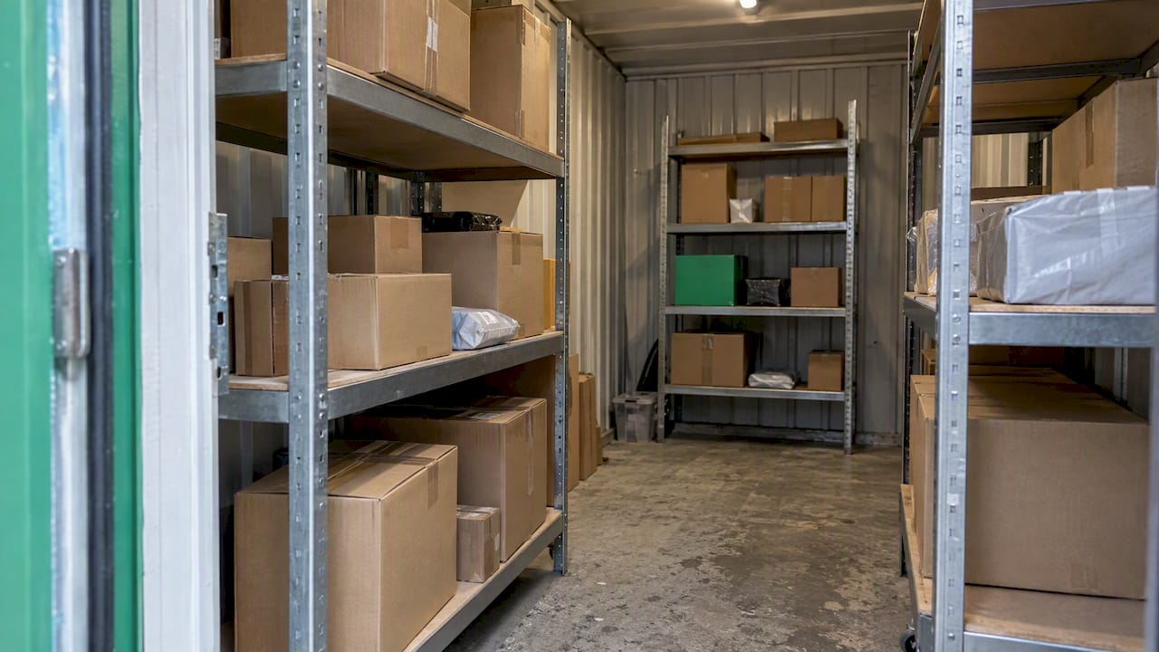 eAccounts | Amazon Prime Day: Tax and Cash Flow for UK Sellers Surplus ecommerce cartons on storage shelves